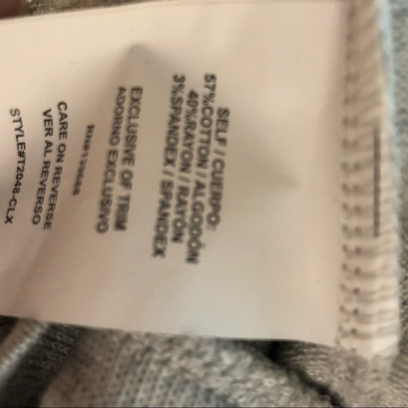 SKYLAR & JADE NWT Top Heather Grey - Picture 8 of 8